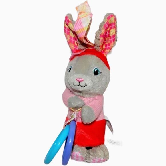 INFANTINO Peter Rabbit Lily Bobtail Bunny Rabbit Chime Plush Baby Teething Toy C - Picture 3 of 14
